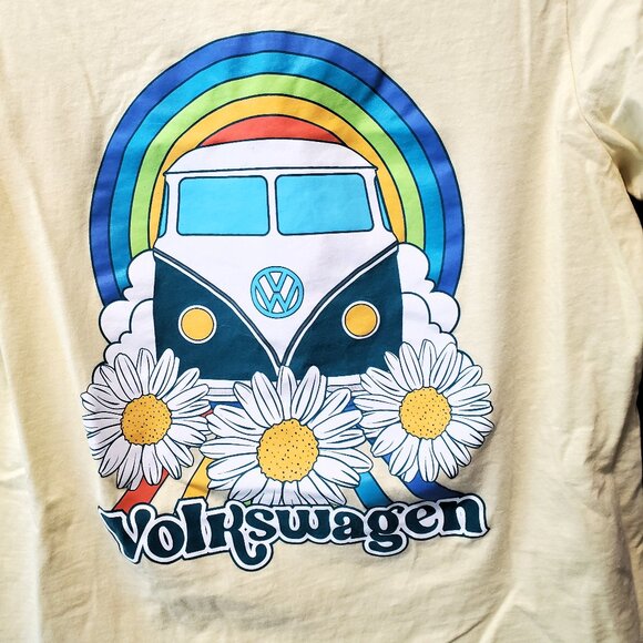 $5 SALE * Volkswagen Yellow Short Sleeve Cotton Women’s T-Shirt size XXL - Picture 3 of 4